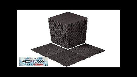 VEVOR Interlocking Deck Tiles 36 Pack 12"x12" Waterproof for Porch Dark Brown Review