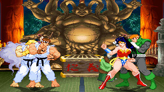 MUGEN - Angel Ryu & Angel Ken vs. Wonder Woman & Guy Gardner - Download