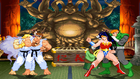 MUGEN - Angel Ryu & Angel Ken vs. Wonder Woman & Guy Gardner - Download