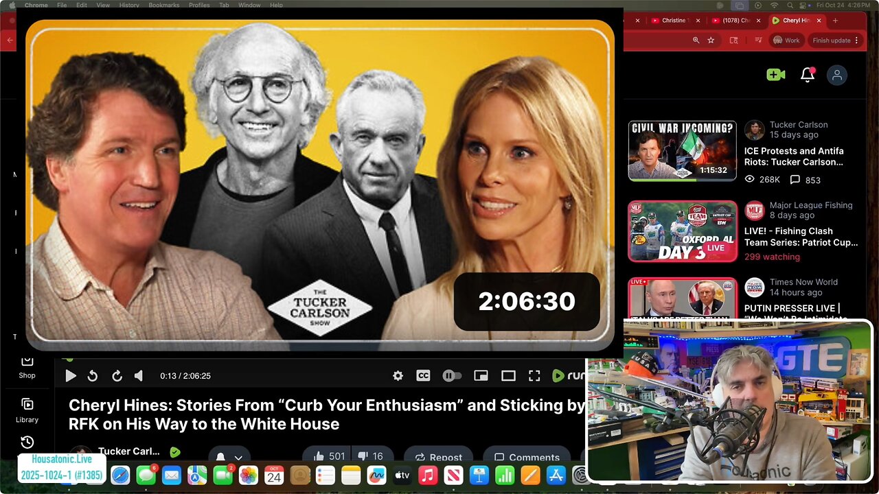 RFKJ living in ultimate Truman show, while Americans watch Larry David Steve Bannon production 1385