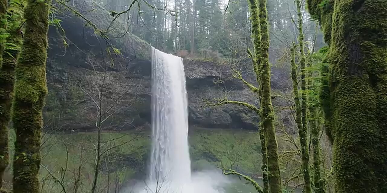 beautiful waterfall video