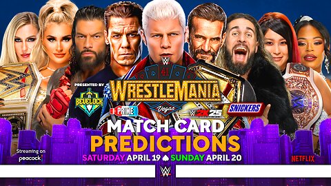 WWE WrestleMania 41 - Match Card Predictions [v2] | Bevelock