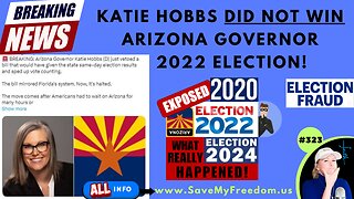 KATIE HOBBS DIDN’T WIN ARIZONA GOVERNOR! Massive Maricopa County Misconduct, Maladministration & Fraud Makes ’22 Election NULL & VOID. If MAJORITY Led Republicans Would’ve INVESTIGATED & Impeached, KARI LAKE Would’ve Signed Same Day El