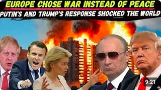 We Don't Need Peace in Ukraine: EUROPEAN Leaders Openly Challenged TRUMP and PUTIN