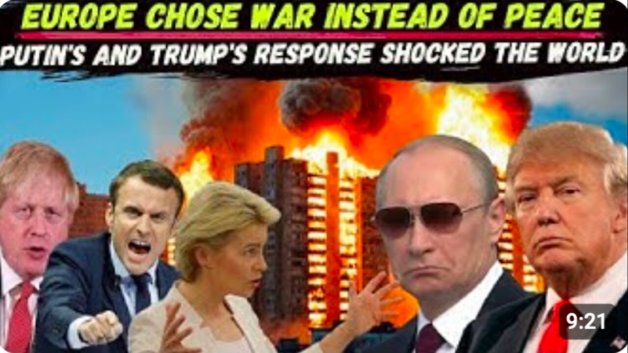 We Don't Need Peace in Ukraine: EUROPEAN Leaders Openly Challenged TRUMP and PUTIN