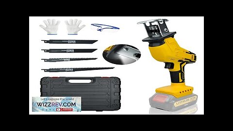 Cordless Reciprocating Saw for Dewalt 20V Battery 0-3000RPM Variable Speed with LED Review