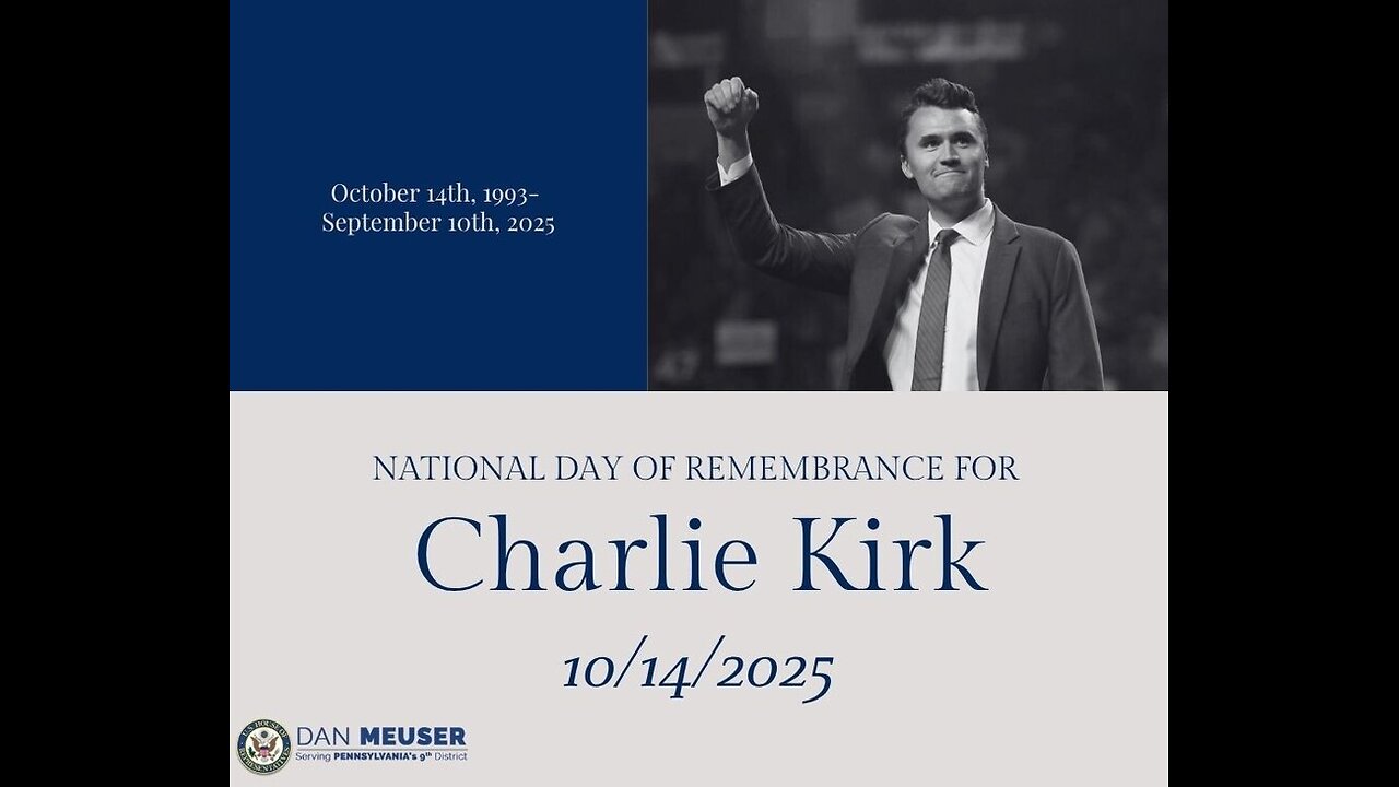 101425 Terry Reports - National Charlie Kirk Remembrance Day