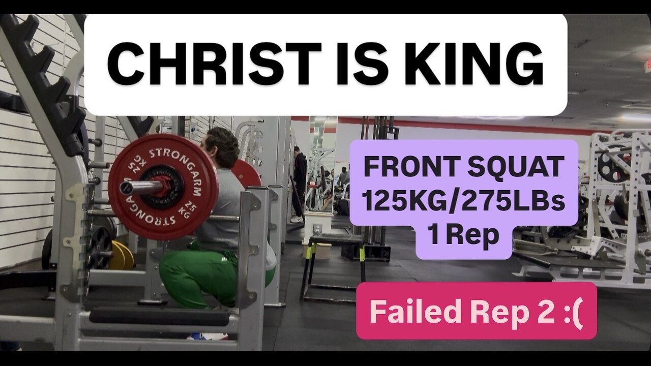 FRONT SQUAT 125KG/275LBS