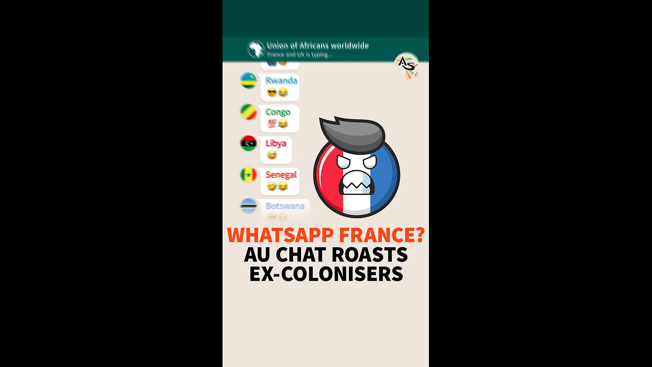 WHATSAPP FRANCE? AU CHAT ROASTS EX-COLONISERS