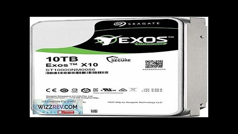 Seagate Exos X10 Enterprise Hard Drive ST10000NM0096 10 TB SAS 12Gb/s Review