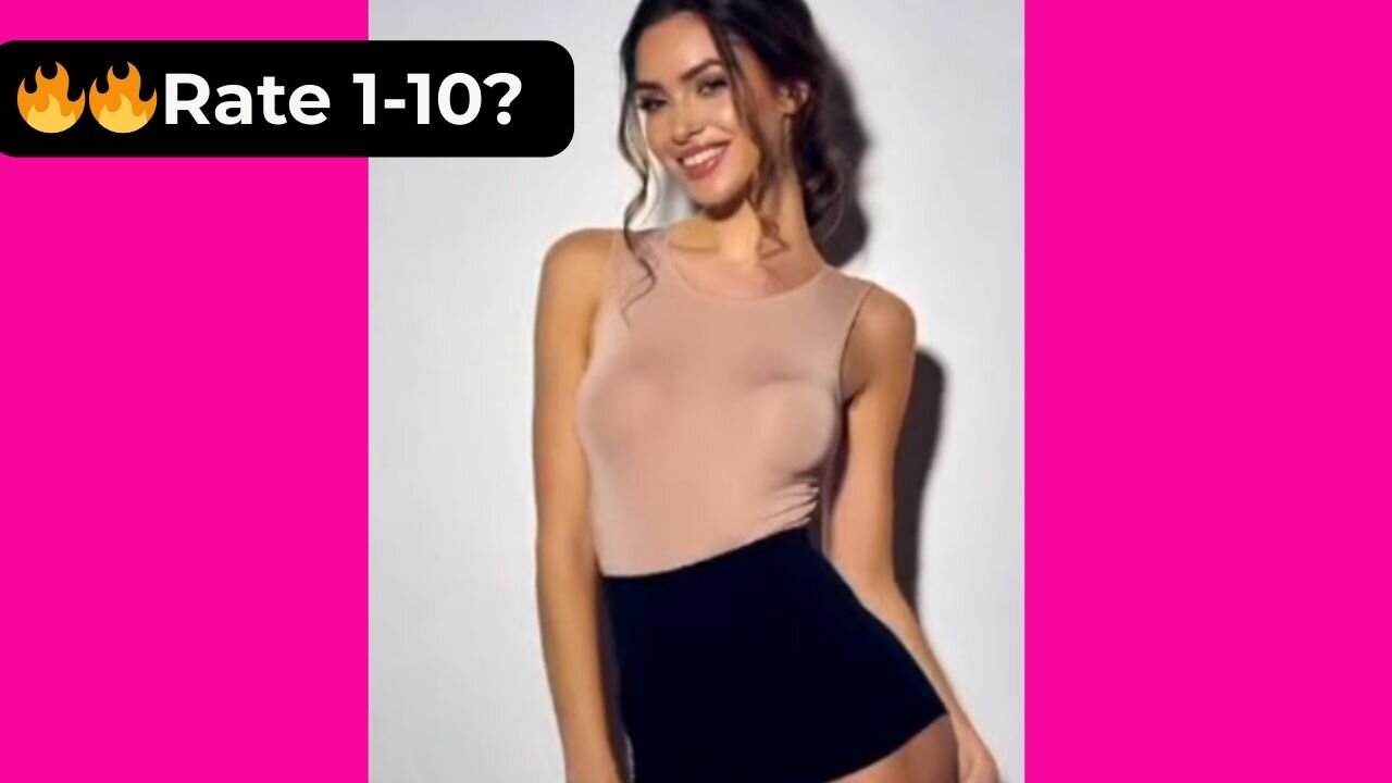 🔥 Rate Her Body in These Sexy Tight Little Black Shorts 1-10? 😍 Supermodel 4K