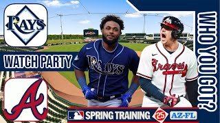 Tampa Bay Rays vs Atlanta Braves | Live Play by Play | 3D Simulation Watch Party | MLB 2-23-25⚾🔥