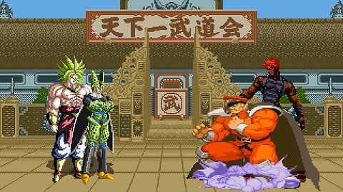 MUGEN - The Necromancer's Chars - Broli & Cell vs. M. Bison & Krizalid - Download
