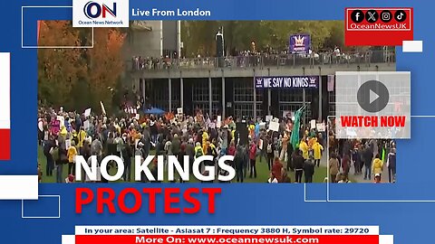 Thousands of anti-Trump demonstrators gathered for No Kings protest