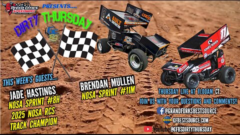 RCS DIRTY THURSDAY – with NOSA Sprint Drivers, #8H, Jade Hastings & #11M, Brendan Mullen