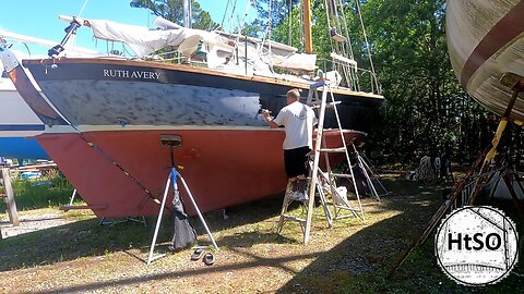 Painting topsides, assembling roller furling unit, and other tasks | Ep. 306