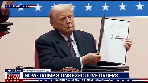 Trump Signs Executive Orders Live At Capital One Arena