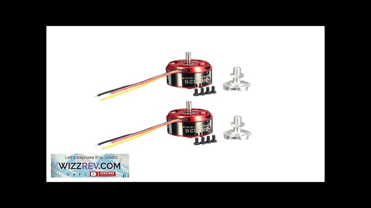 2 PCS Racerstar BR2826 1290KV 2-4S Brushless Motor For RC Models Review