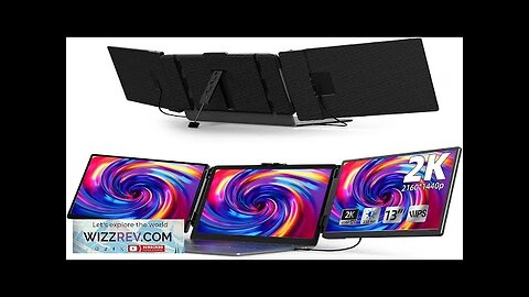 2K Laptop Screen Extender 13" IPS 1440P Triple Screen Laptop Monitor Review