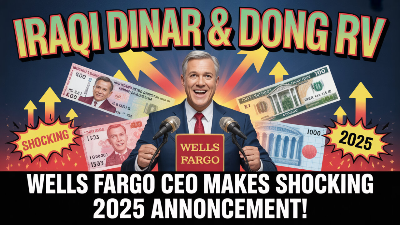 Iraqi Dinar & Dong RV 💹 Wells Fargo CEO Makes Shocking 2025 Announcement! 💥 Today's IQD News!