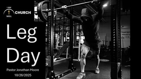 I AM WELL Church Sermon #121 "Leg Day" 10/26/2025