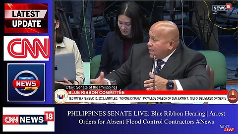 PHILIPPINES SENATE LIVE: Blue Ribbon Hearing | Arrest Orders for Absent Flood Control Contractors