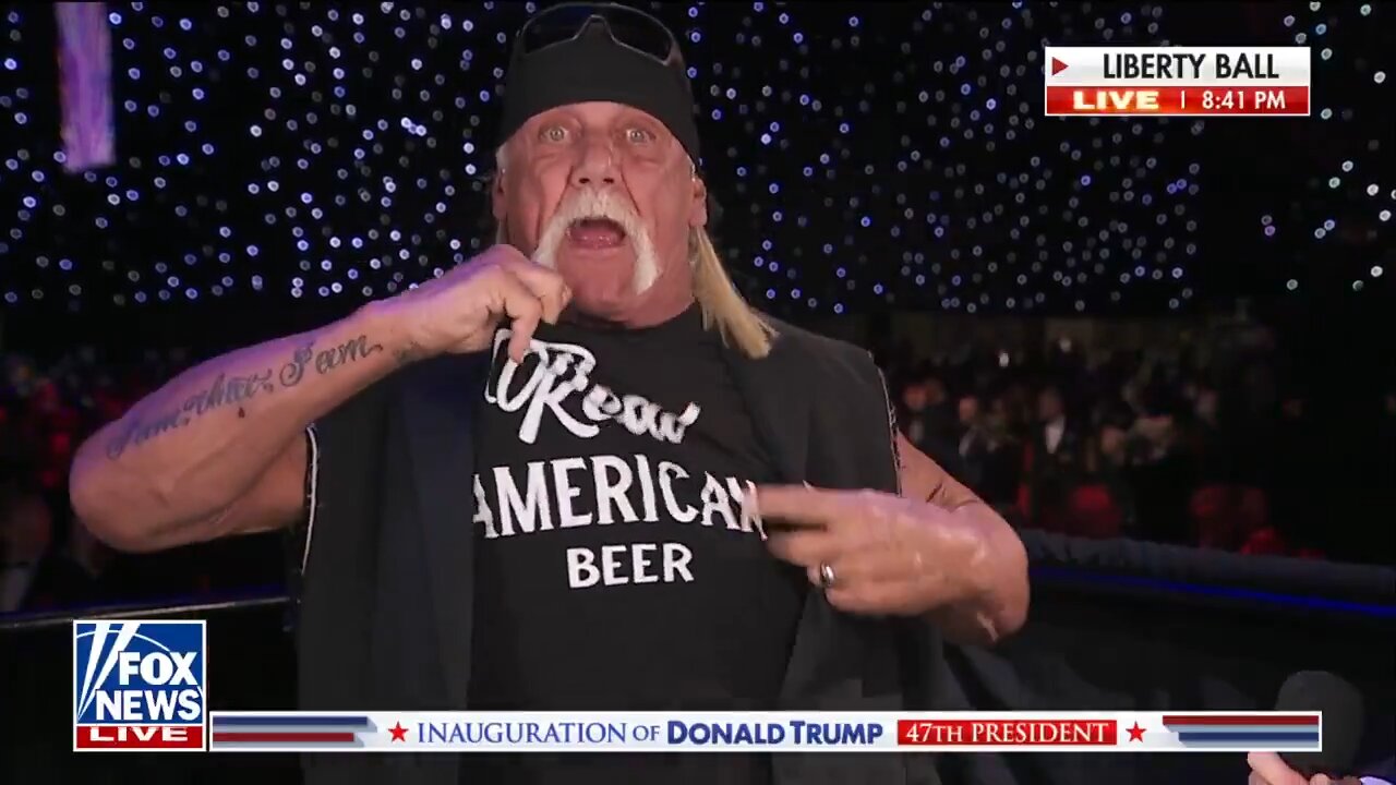 Trump is president, Joe Biden is gone, and Hulk Hogan is bringing his pythons to the party.