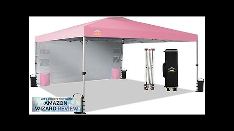 CROWN SHADES Canopy Tent 10x10 Pop Up Canopy Outdoor Shade with Pockets Review