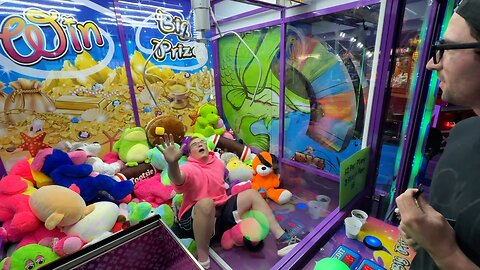 Trapped Inside Giant Claw Machine!