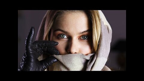 ASMR Scarf and Leather Gloves Muffled Hand and Fabric sounds