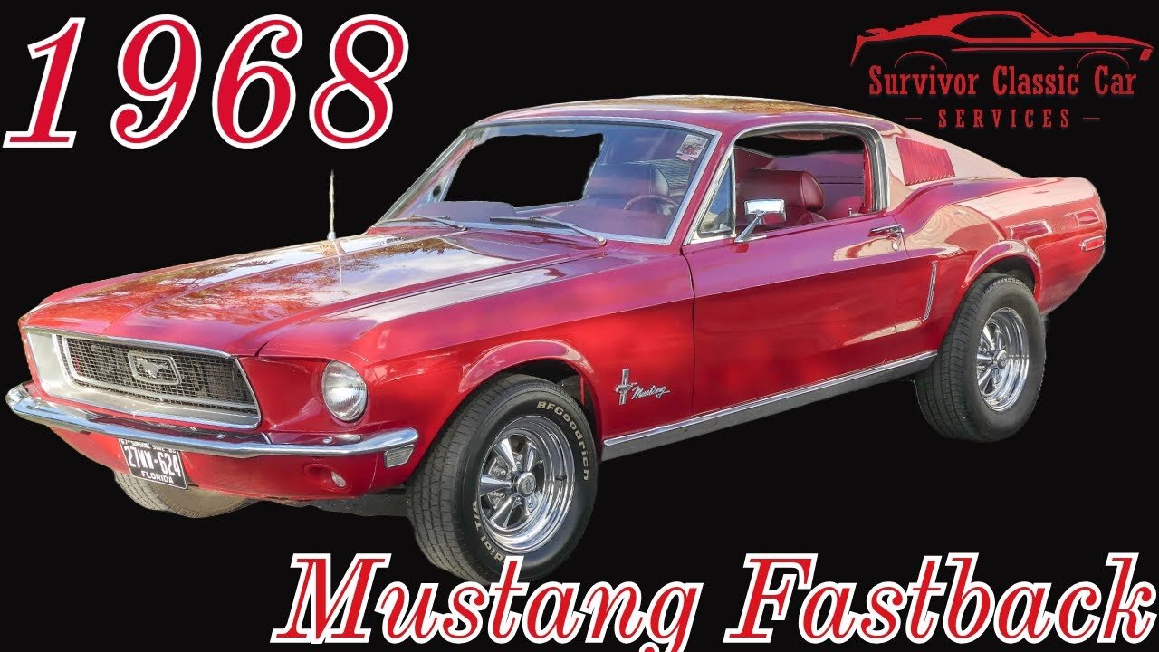 1968 Ford Mustang Fastback J-Code 302, 230HP, rare classic Stang for sale Tampa Florida!