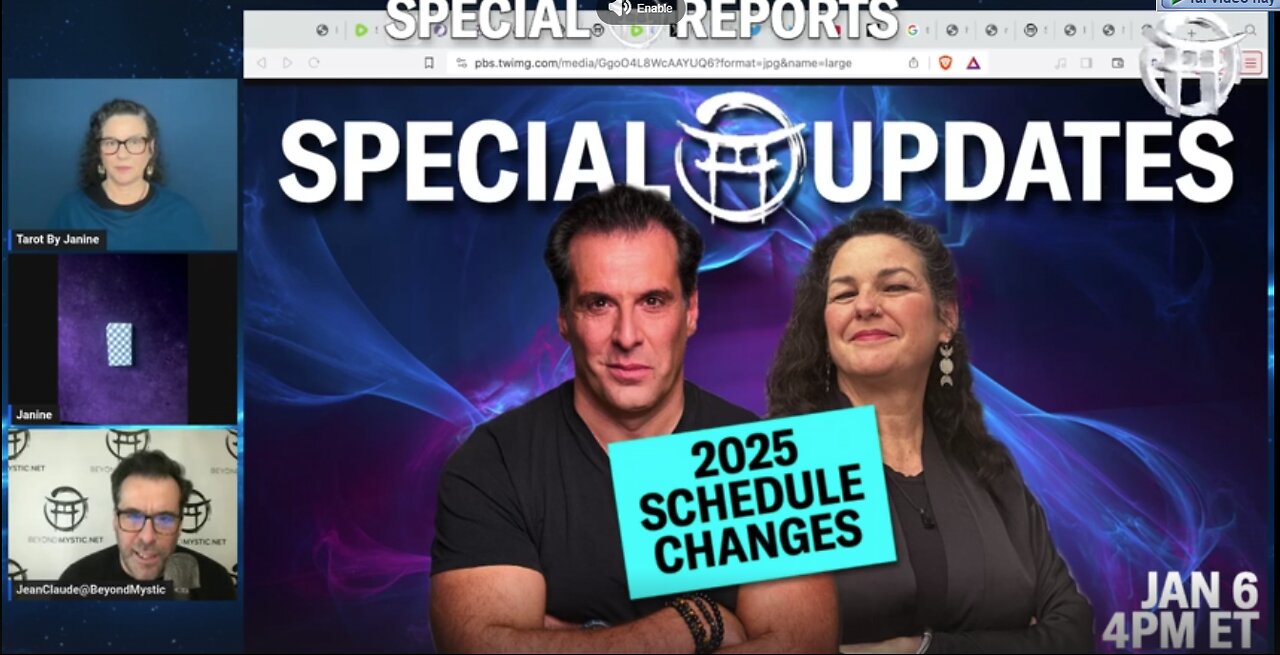 SPECIAL UPDATE WITH JANINE & JEAN-CLAUDE - NEW 2025 SCHEDULE