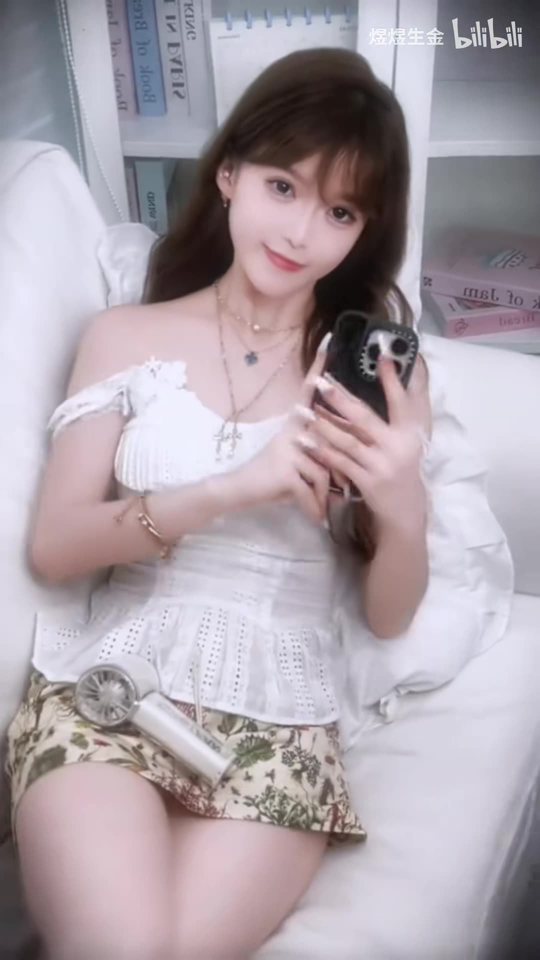 Gorgeous White Skater Skirt Enthusiastic Posing | Daily Beauty EP 1280