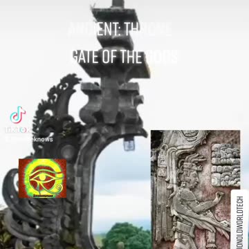 Ancient throne gate of the gods