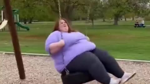 braindead idiot ruins children's playground and thinks it's funny