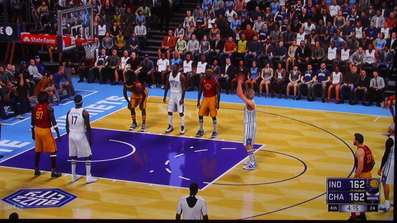 NBA2K: Indiana Pacers vs Charlotte Hornets (2OT-Buzzer Beater)