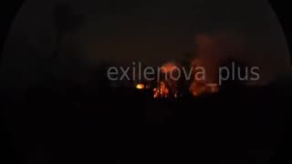 🔥 Dovzhansk, Luhansk. Detonation of ammunition after the arrival of UAV.