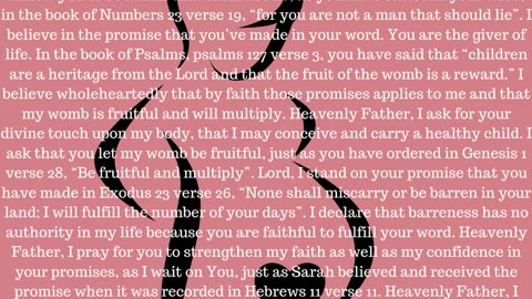 "Prayer For Fruit Of The Womb"