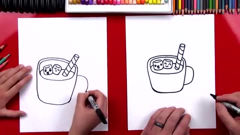 How To Draw Cartoon Hot Chocolate