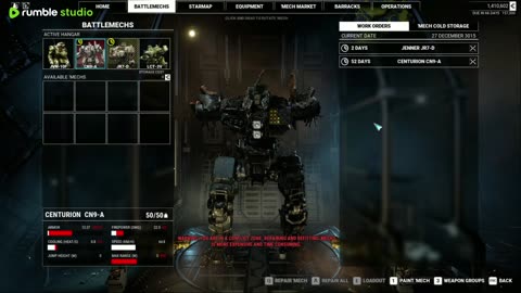 MechWarrior 5 vanilla second run through . Day 2