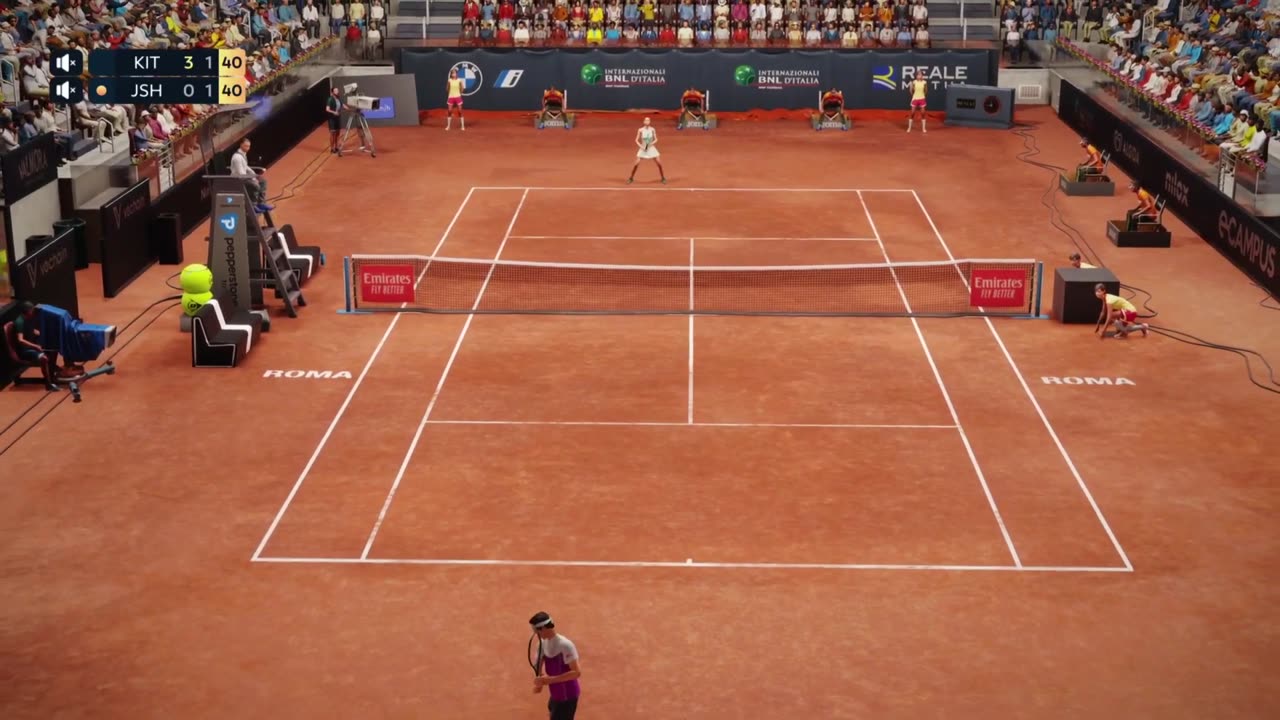 Top Spin 2K25 Federer Nice 44 Strokes Rally