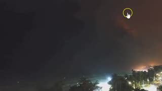 Large Flashing UFO/UAP In Smoke Over Palisades Fire, Another Mystery Orb Over Manta Monica Beach