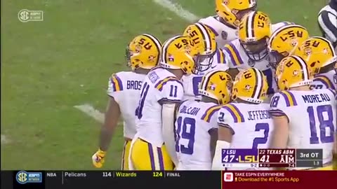 Le Football de la NCAA LSU VS Texas A&M