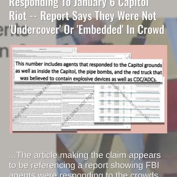 Fact Check: Many Of 274 FBI Agents In Internal Report Were Responding To January 6 Capitol Riot