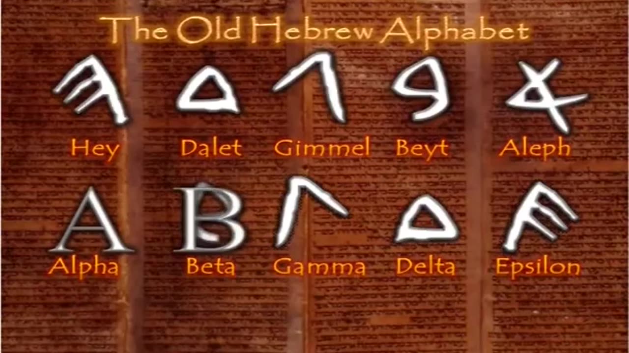 The Old Hebrew (Paleo-Hebrew) alphabet: