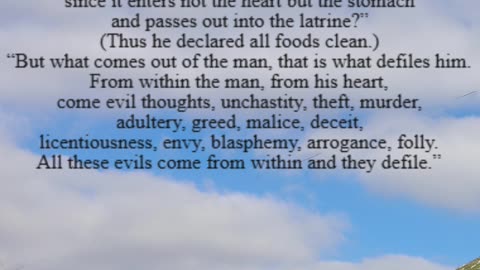 A reading from the Gospel according to Mark, Mark 7:14-23