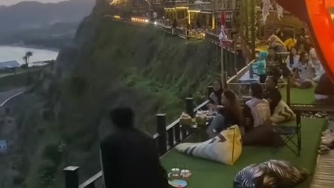 Relaxing by the sea