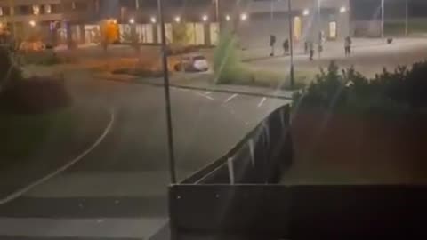 Video from a migrant hotel in Rotherham. This was recorded late at night.