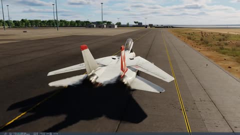 Taxi and shutdown F-14B after mission