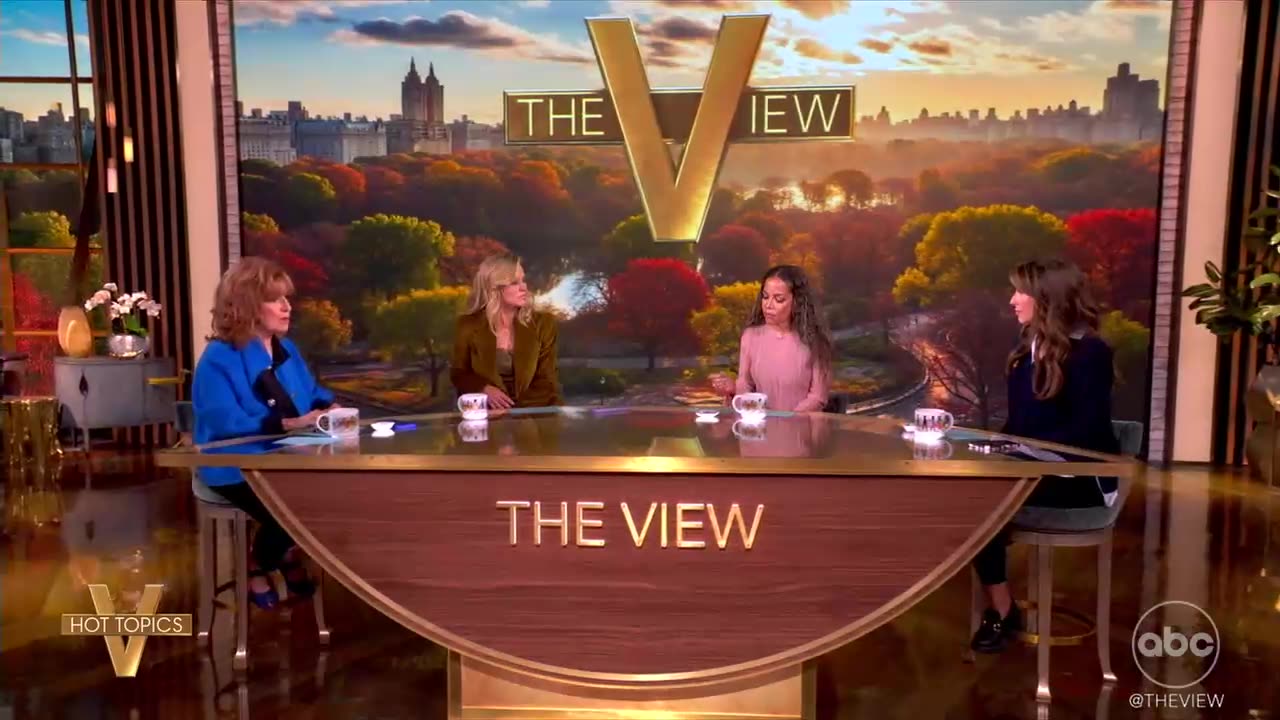 View rants about high cost of Trump's military meeting while demanding funding cuts